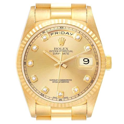 rolex president oro e diamanti prezzo|Rolex presidential.